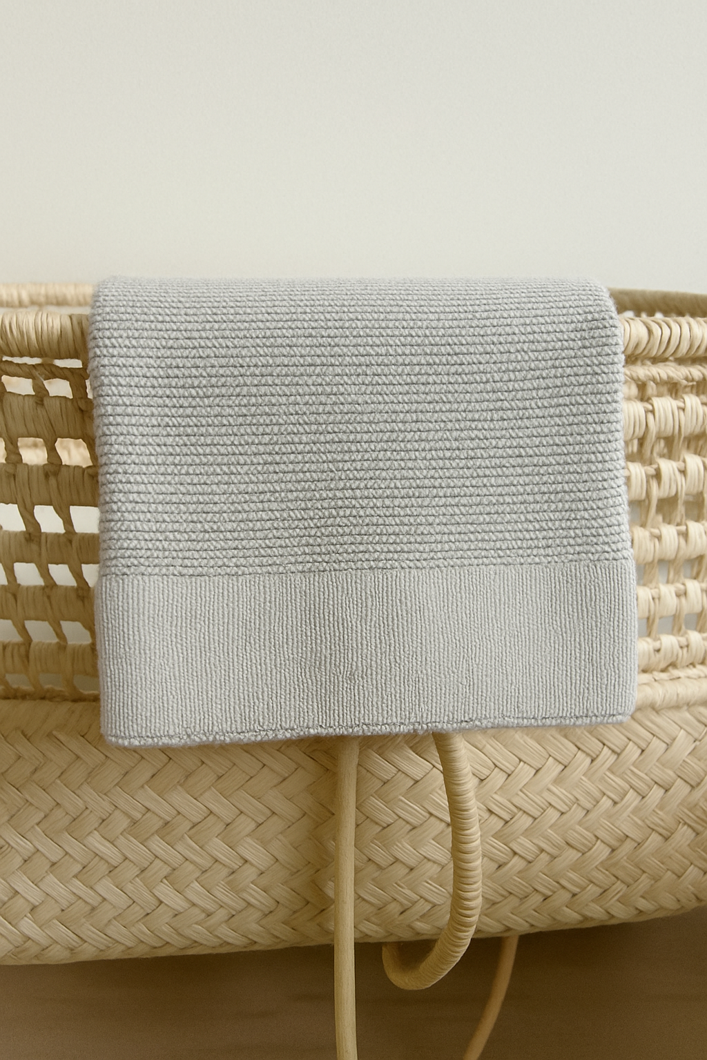 Grey personalised baby blanket